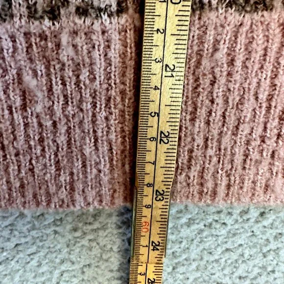 Madewell Sweater in Leopard Womens XL Shrunken Pullover Pink Animal Print - Picture 7 of 16